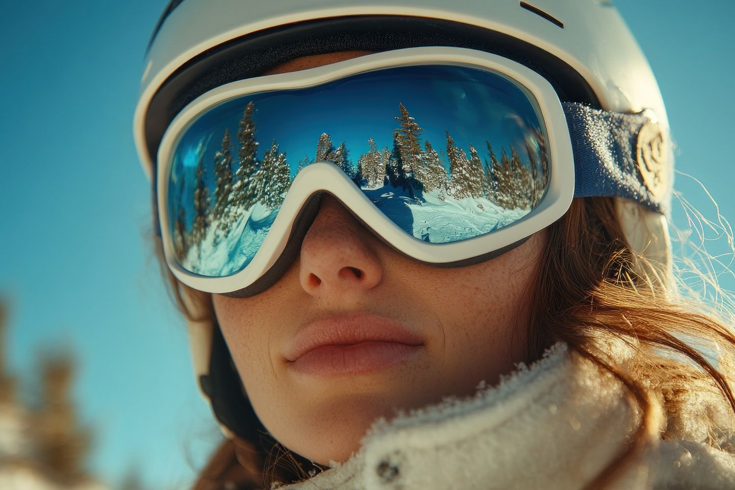 coiffures ski avec casque