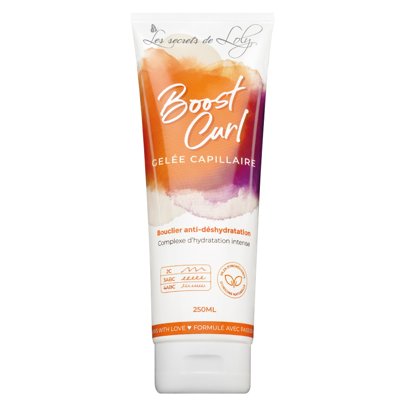 Gelée coiffante hydratante Boost Curl - Pour cheveux ondulés, bouclés, frisés ou crépus - 250 ml