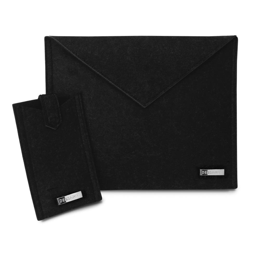 Duo de pochettes feutrines