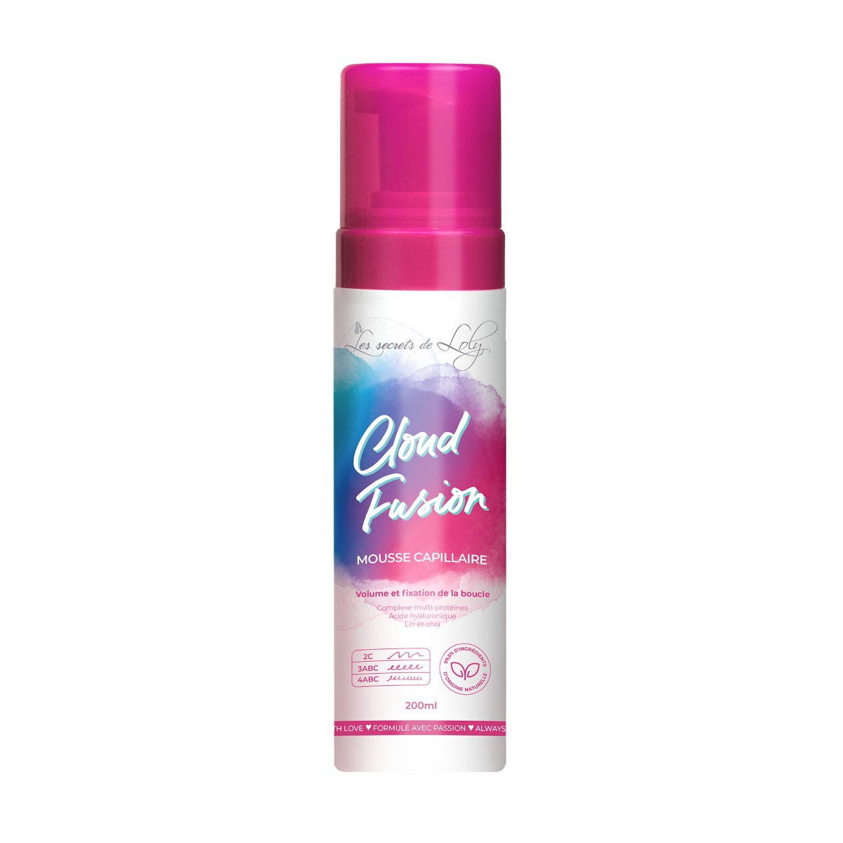 Mousse Capillaire Cloud Fusion - Fixante - 200 ml 