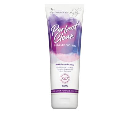 Shampooing Perfect Clean - Pour cheveux ondulés, bouclés, frisés ou crépus - 250 ml 