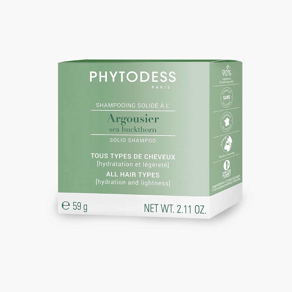 Shampooing solide à l'argousier - Hydratation et légèreté