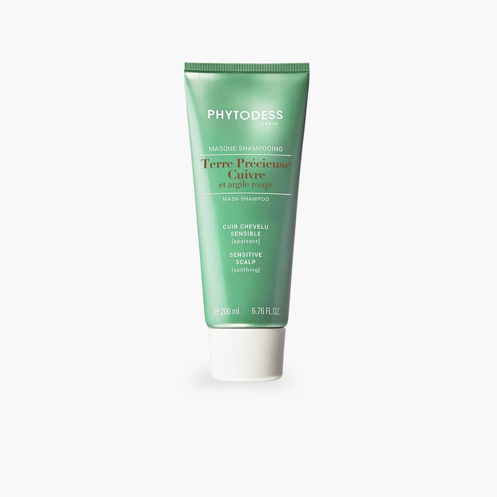 Cuivre et argile rouge - Masque shampooing apaisant cuir chevelu sensible