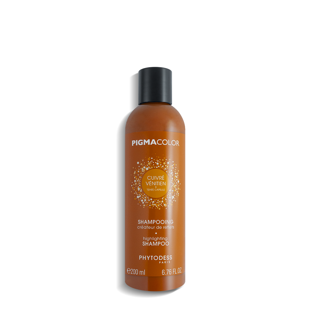 Shampooing créateur de reflets cuivré vénitien- Cheveux blonds foncé à blonds clairs