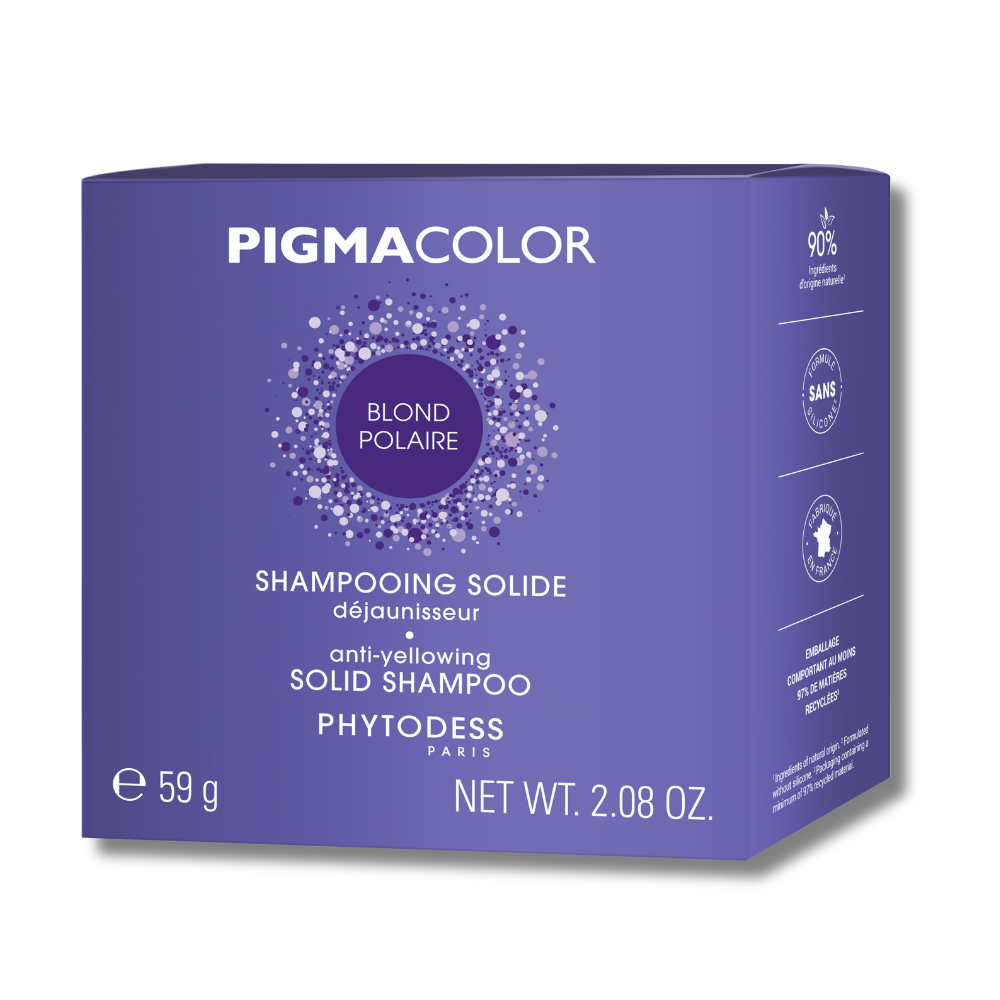 Shampooing solide déjaunisseur Blond Polaire - Cheveux blonds 